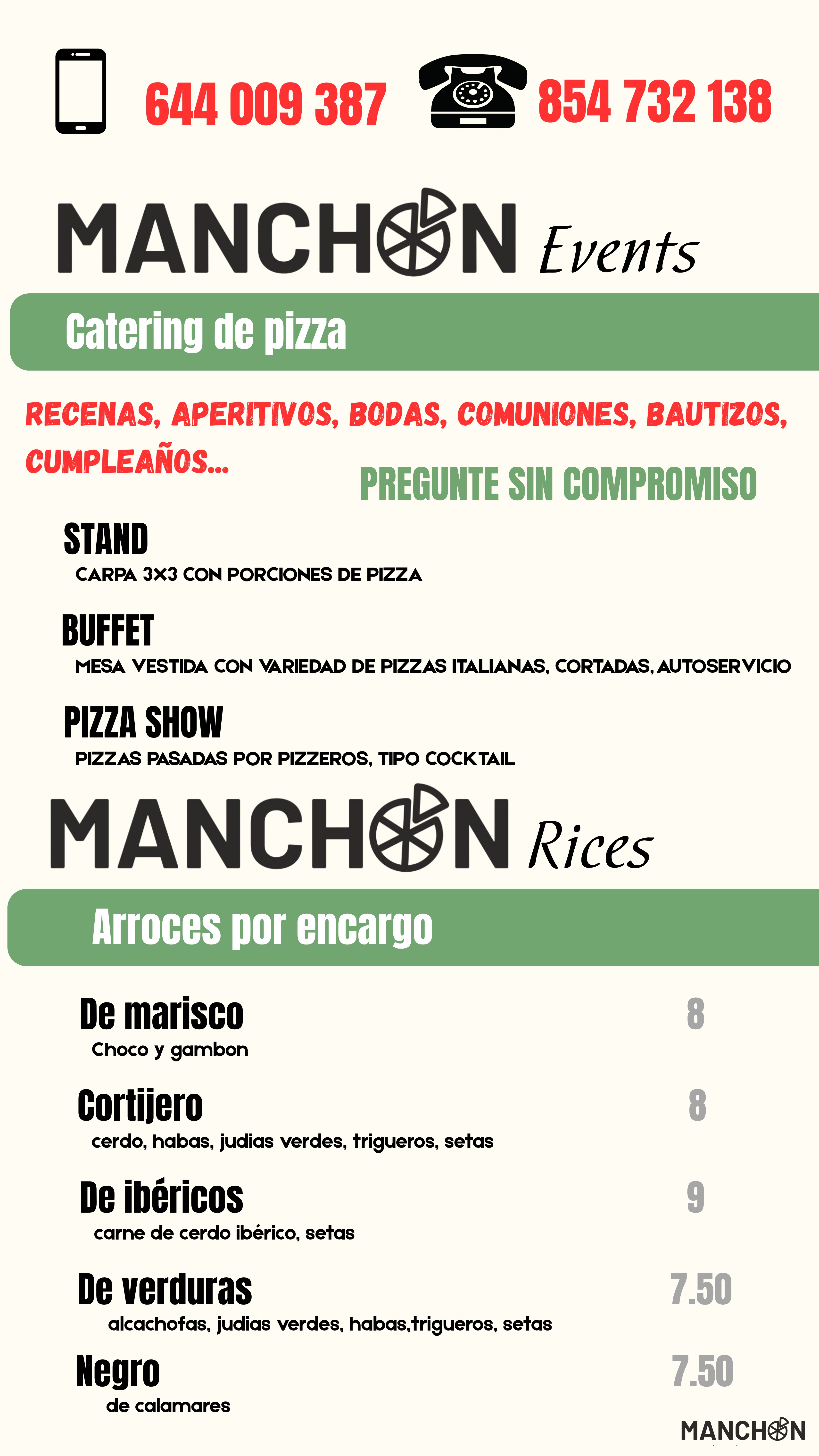 Carta Manchon Pizza